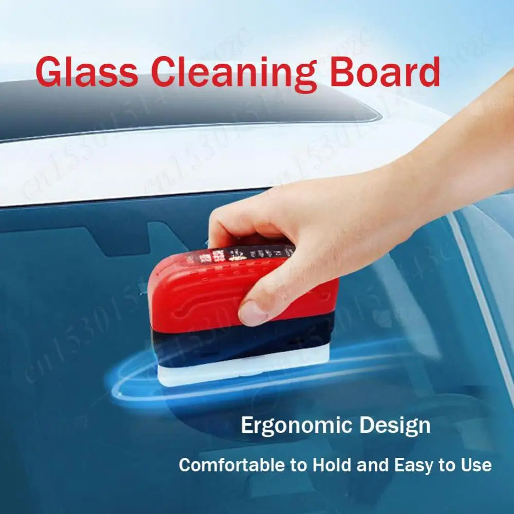 Powerful Car Windshield Cleaner Oil Film Remover Car Window Glass Cleaner Car Glass Sponge Cleaning Brush Glass Polishing Agent