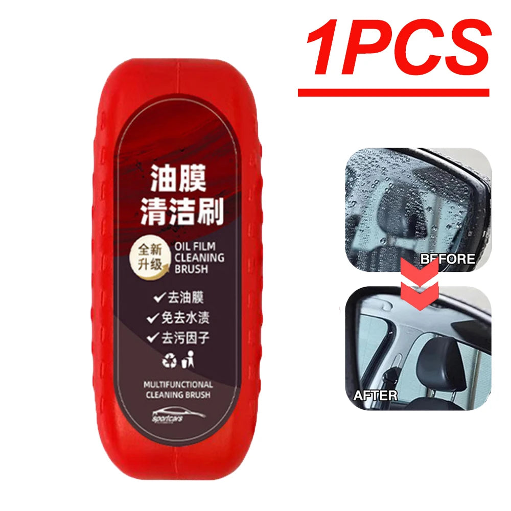 Powerful Car Windshield Cleaner Oil Film Remover Car Window Glass Cleaner Car Glass Sponge Cleaning Brush Glass Polishing Agent